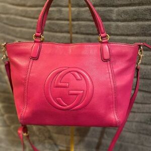 Authentic GUCCI | SOHO MEDIUM TOTE |  PINK